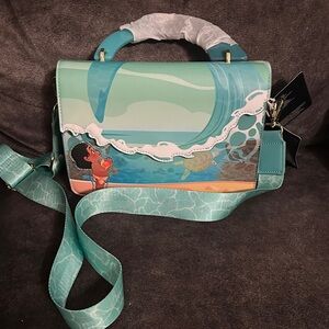 Loungefly Disney Hardtag baby Moana Crossbody Bag New With tags
